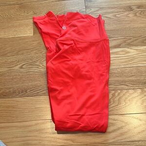 Lululemon Athletica Red Leggings